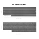 Доска террасная Harvex Magnus 27мм Серый дым (HM0046) 4м