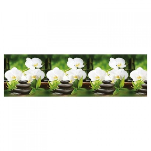 Декоративная панель (фартук) АБС Белая орхидея (3м)