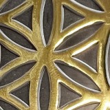 Бленда для потолочного карниза ПВХ Ажур венге/золото ширина 84 мм