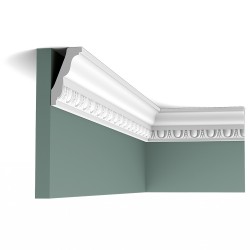 Карниз потолочный особопрочный из полиуретана Orac Decor С212 (75 мм)