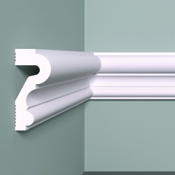 Молдинг из полимера белый 50х22 мм Bello-Deco XPS М 23 (2м)
