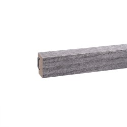Завершающая рейка с монтажной планкой L05 Серый тик (для стеновой панели МДФ 3D Line Modern)