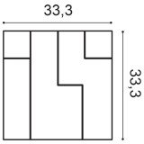 Декоративная панель Orac Decor CUBI W102 (333 мм)