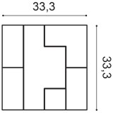 Декоративная панель Orac Decor CUBI W103 (333 мм)
