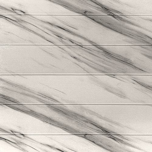 Панель самоклеящаяся вспененный ПЭТ Мрамор белый 700х700 мм