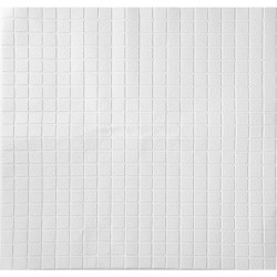 Панель самоклеящаяся вспененный ПЭТ Мозаика белая 700х700 мм