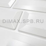 Панель облицовочная Eclectica МЕТРО 3D белый 595*560*8 мм