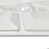 Панель облицовочная Eclectica МЕТРО 3D белый 595*560*8 мм