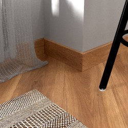 Плинтус МДФ с ПВХ покрытием Fine Floor Wood 60 мм Дуб Динан (FF-1512)