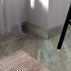 Плинтус МДФ с ПВХ покрытием Fine Floor Wood 60 мм Дуб Этна (FF-1518)