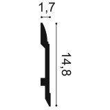 Плинтус из дюрополимера Orac Decor SX104 (148 мм)