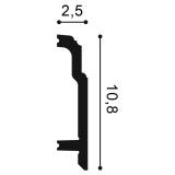 Плинтус из дюрополимера Orac Decor SX155 (108 мм)