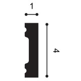 Плинтус из дюрополимера Orac Decor SQUARE SX162 (40 мм)