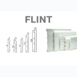 Плинтус ПВХ под покраску PS Flint 122х12мм Белый