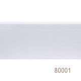 Высокий плинтус Rico Concept 80мм Белый с тиснением (80001)
