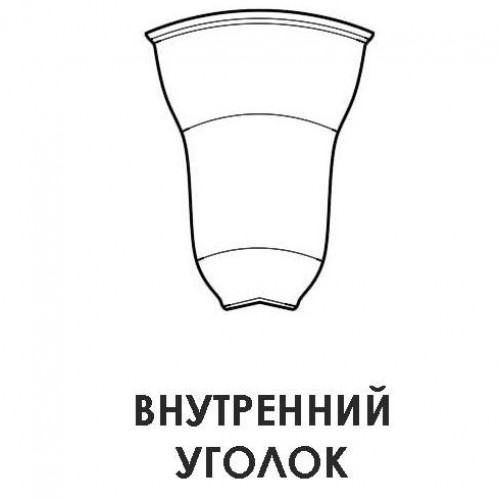 Угол внутренний к плинтусу ПВХ Technical Дуб рустикальный (2 шт)