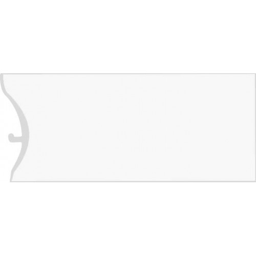 Каннелюрный плинтус для линолеума, белый (3 м)