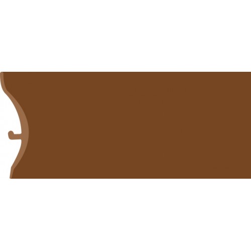 Каннелюрный плинтус для линолеума, коричневый (3 м)