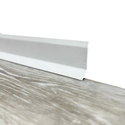 Плинтус из оцинкованной стали (40 мм) Белый матовый RAL 9003