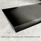 Плинтус из оцинкованной стали (60 мм) Черный матовый RAL 9005 НОВИНКА 2024
