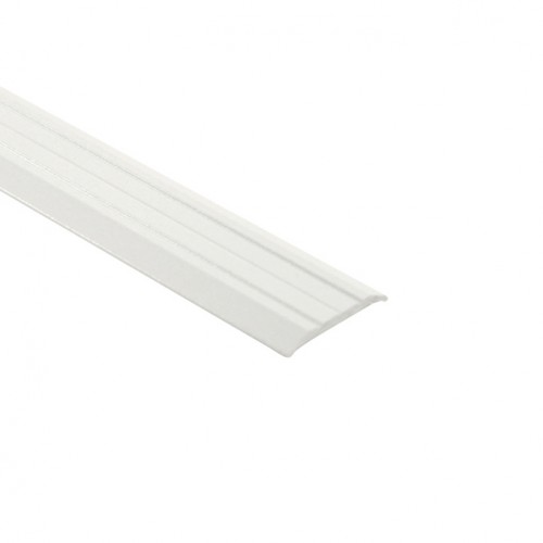 Стыкоперекрывающий одноуровневый алюминиевый порог с отверстиями А1 (25 мм) Белый (0,9м)