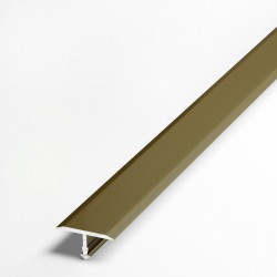 Т-образный гнущийся алюминиевый порог АС09 (13 мм) Бронза 