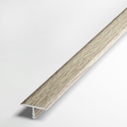 Т-образный алюминиевый порог АС11 (26 мм) Дуб беленый