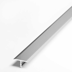 Т-образный гнущийся алюминиевый порог АС09 (13 мм) Серебро