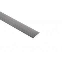 Стыкоперекрывающий одноуровневый алюминиевый порог со скрытым крепежом В2 (35 мм) Ольха Cерая №102 (1,8 м)