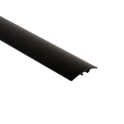 Стыкоперекрывающий одноуровневый алюминиевый порог со скрытым крепежом В2 (38 мм) Черный (0,9 м)