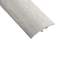 Стыкоперекрывающий разноуровневый алюминиевый порог со скрытым крепежом В4 (41 мм) Strong Дуб винтаж светло-серый П07 (2,7 м)
