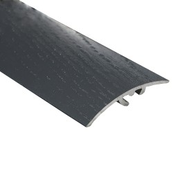 Стыкоперекрывающий разноуровневый алюминиевый порог со скрытым крепежом В4 (41 мм) Strong Дуб Серена графит П09 (2,7 м)