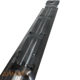 Стыкоперекрывающий одноуровневый алюминиевый порог со скрытым крепежом В2 (38 мм) Strong Орех темный П10 (0,9 м)