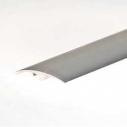 Стыкоперекрывающий разноуровневый алюминиевый порог со скрытым крепежом В4 (42 мм) Серебро (0,9 м) 