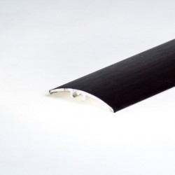 Стыкоперекрывающий разноуровневый алюминиевый порог со скрытым крепежом В4 (42 мм) Черный (0,9 м) 