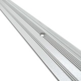 Cтыкоперекрывающий разноуровневый алюминиевый порог с отверстиями С4 (39,4 мм) Белый 16 (0,9м)