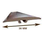 Самоклеящийся одноуровневый ПВХ порог MYCK Махагон 36 мм (2м)