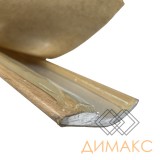 Стыкоперекрывающий разноуровневый алюминиевый самоклеящийся порог В3 (40 мм) Бук (0,9 м)
