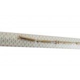 Самоклеящийся одноуровневый ПВХ порог MYCK Серебро 36 мм (1м)