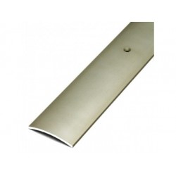 Стыкоперекрывающий одноуровневый алюминиевый порог с отверстиями А45 (44,5 мм) Серебро (0,9м)