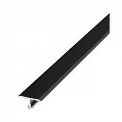 Т-образный алюминиевый порог Т20 (20 мм) Черный 15 (2,7м)