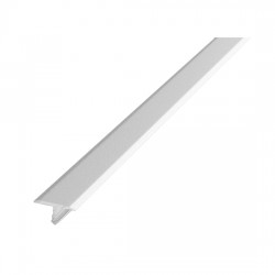 Т-образный алюминиевый порог Т20 (20 мм) Белый (2,7м)