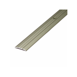 Стыкоперекрывающий одноуровневый алюминиевый порог с отверстиями А1 (25 мм) Бронза (1,8м)
