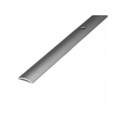 Стыкоперекрывающий одноуровневый алюминиевый порог с отверстиями А20 (20 мм) Бронза (0,9м)