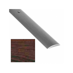 Стыкоперекрывающий одноуровневый алюминиевый порог с отверстиями А30 (29 мм) Венге №094 (1,8м)