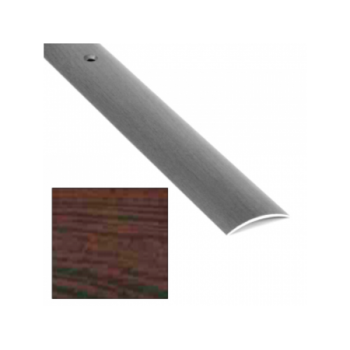 Стыкоперекрывающий одноуровневый алюминиевый порог с отверстиями А30 (29 мм) Венге №094 (0,9м)