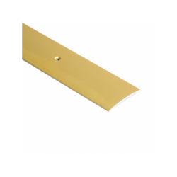 Стыкоперекрывающий одноуровневый алюминиевый порог с отверстиями А45 (44,5 мм) Золото (0,9м)