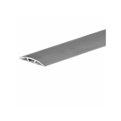 Стыкоперекрывающий одноуровневый алюминиевый порог со скрытым крепежом В2 (38 мм) Серебро (1,8 м)