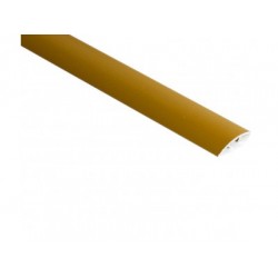 Стыкоперекрывающий одноуровневый алюминиевый порог со скрытым крепежом В1 (30 мм) Золото (0,9 м)