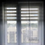 Рулонная штора с цепочкой День/Ночь Канзас белый (70х160 см)